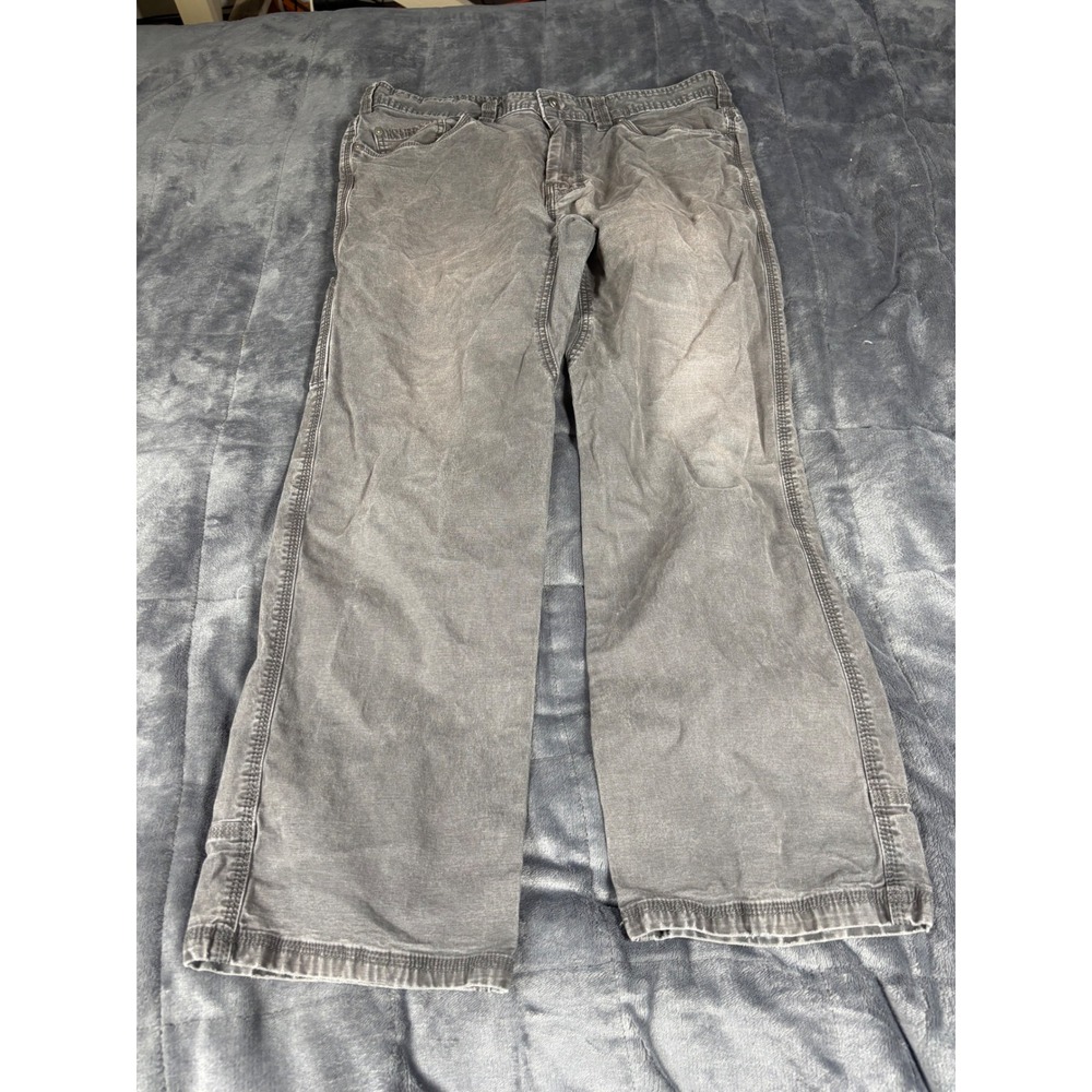 Breathe Mens Workwear‎ Utility Pants Charcoal Grey Straight Leg Size 34x27